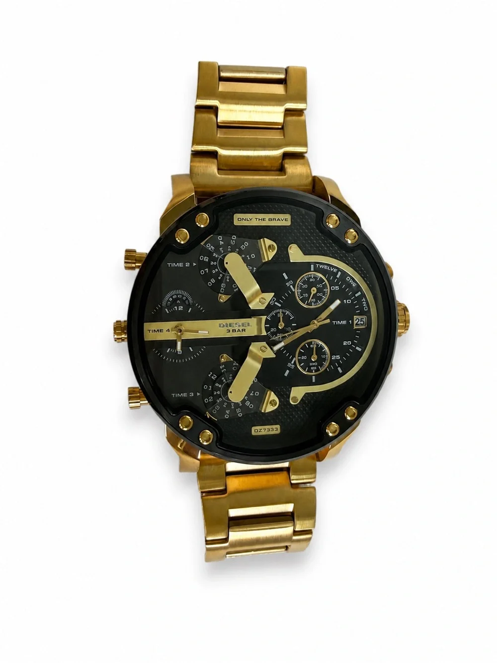 Diesel DZ7333 Mr. Daddy 2.0 Double Disc Jump Hour Gold